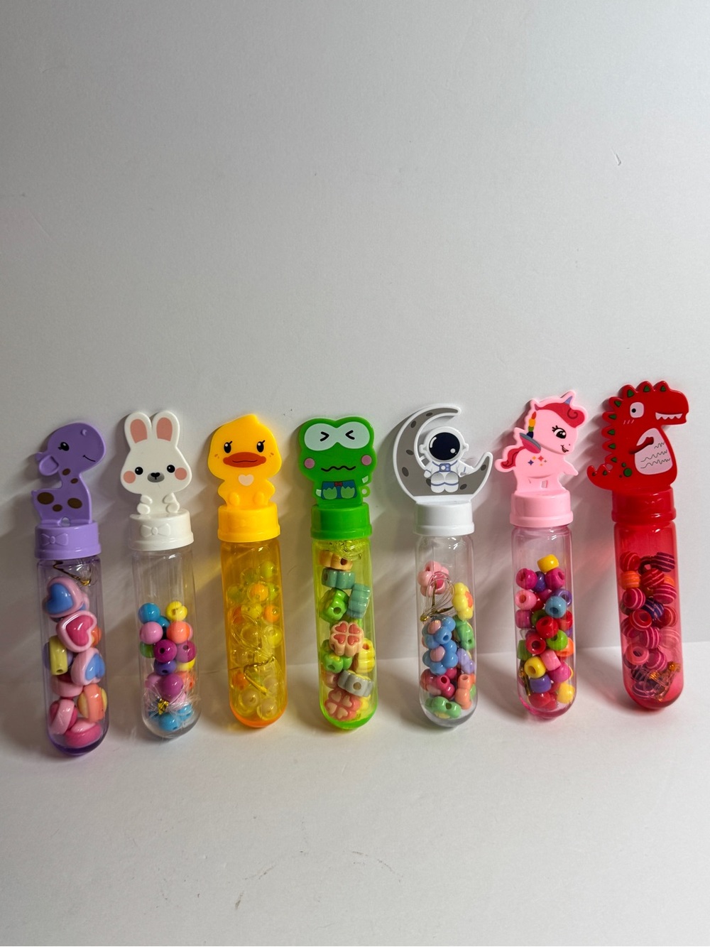 Cute Animal Top Bead Tubes - Assorted Colors Bracelet Kits
